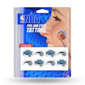 8 PC NBA ORLANDO MAGIC FACE TATTOOS NEW